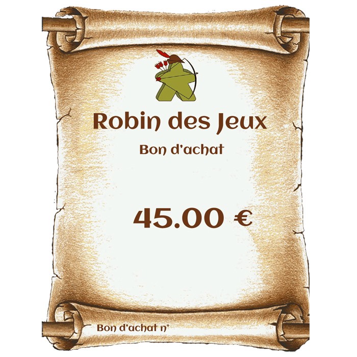 ond'achat 45€ chez Robin des Jeux Paris