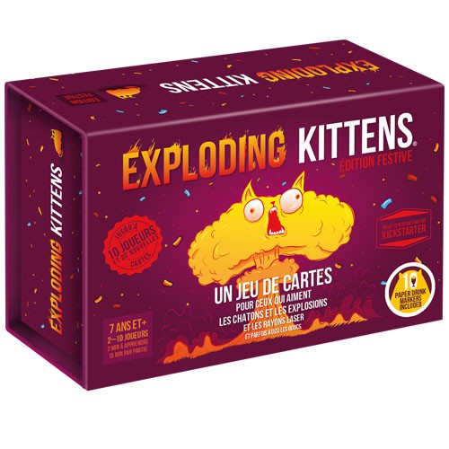 Acheter Explodin kittens edition festive à Paris chez Robin des Jeux