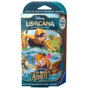 Acheter Disney Lorcana Set 6 La Mer Azurite Deck de démarrage Emeraude Saphir chez Robin des Jeux à Paris